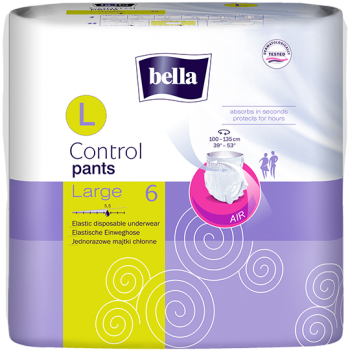 Bella Control Pants L, sauskelnės-kelnaitės moterims