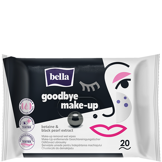 Bella make-up drėgnos servetėlės