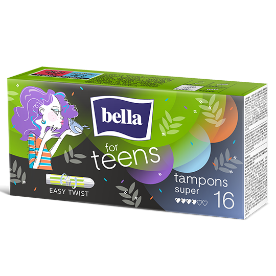 „Bella for Teens Super“ tamponai